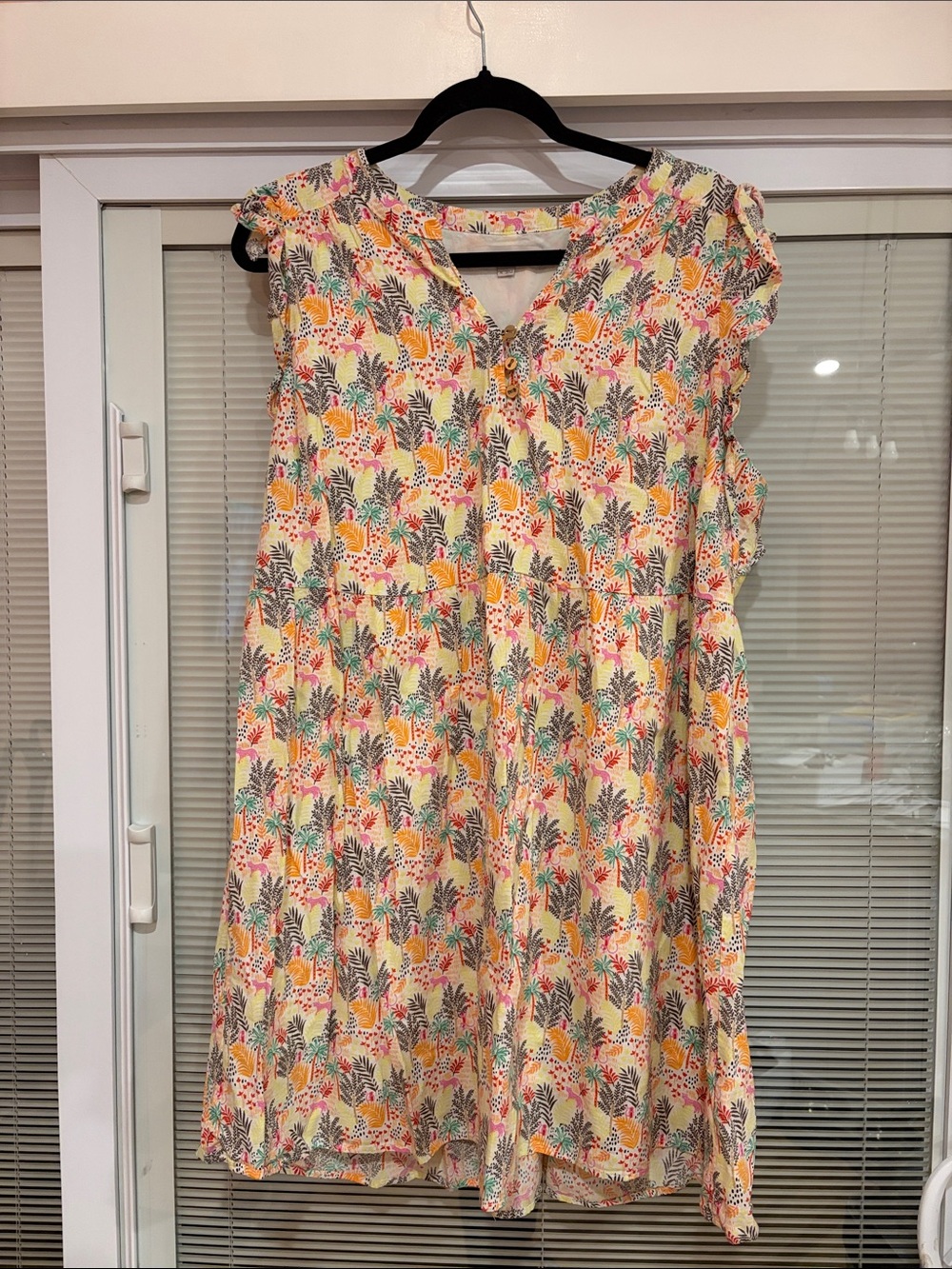 LOFT Tropical Print Dress Size XL